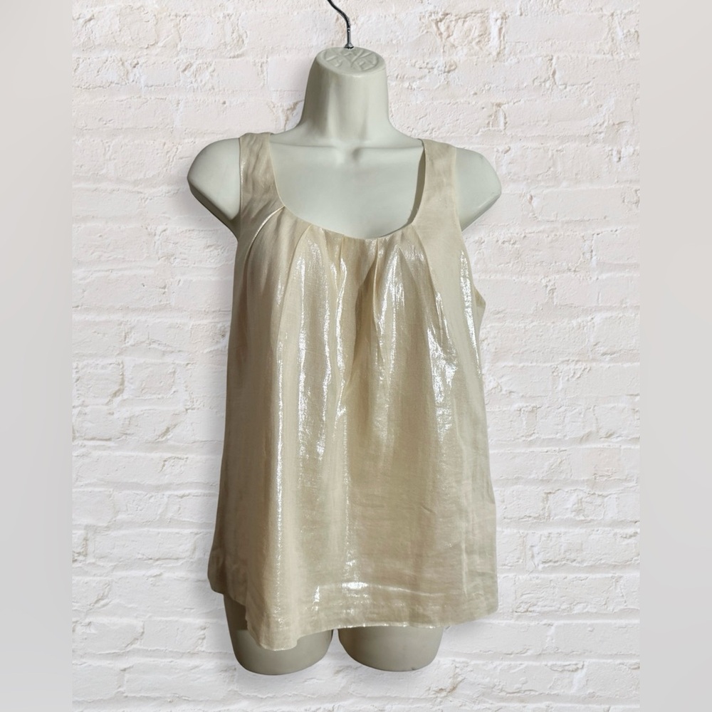 J. Crew Cream Sleeveless Tank Top